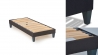 Ensemble | Matelas DOLCE VITA - Ressorts Ensachés | Sommier KIT TISSU - Gris anthracite