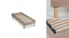 Ensemble | Matelas DOLCE VITA Ressorts Ensachés | Sommier KIT BOIS