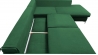 Canapé FIESOLE - Angle - Convertible - 4 places - Vert Malachite