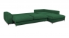 Canapé FIESOLE - Angle - Convertible - 4 places - Vert Malachite