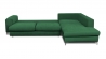 Canapé FIESOLE - Angle - Convertible - 4 places - Vert Malachite