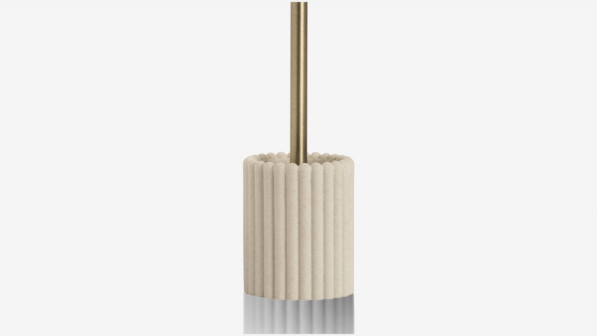 Brosse wc resine beige LUGANO