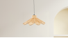 SUSPENSION FLEUR ROTIN NATUREL