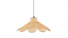 SUSPENSION FLEUR ROTIN NATUREL