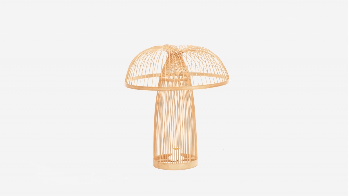 Lampe bambou naturel