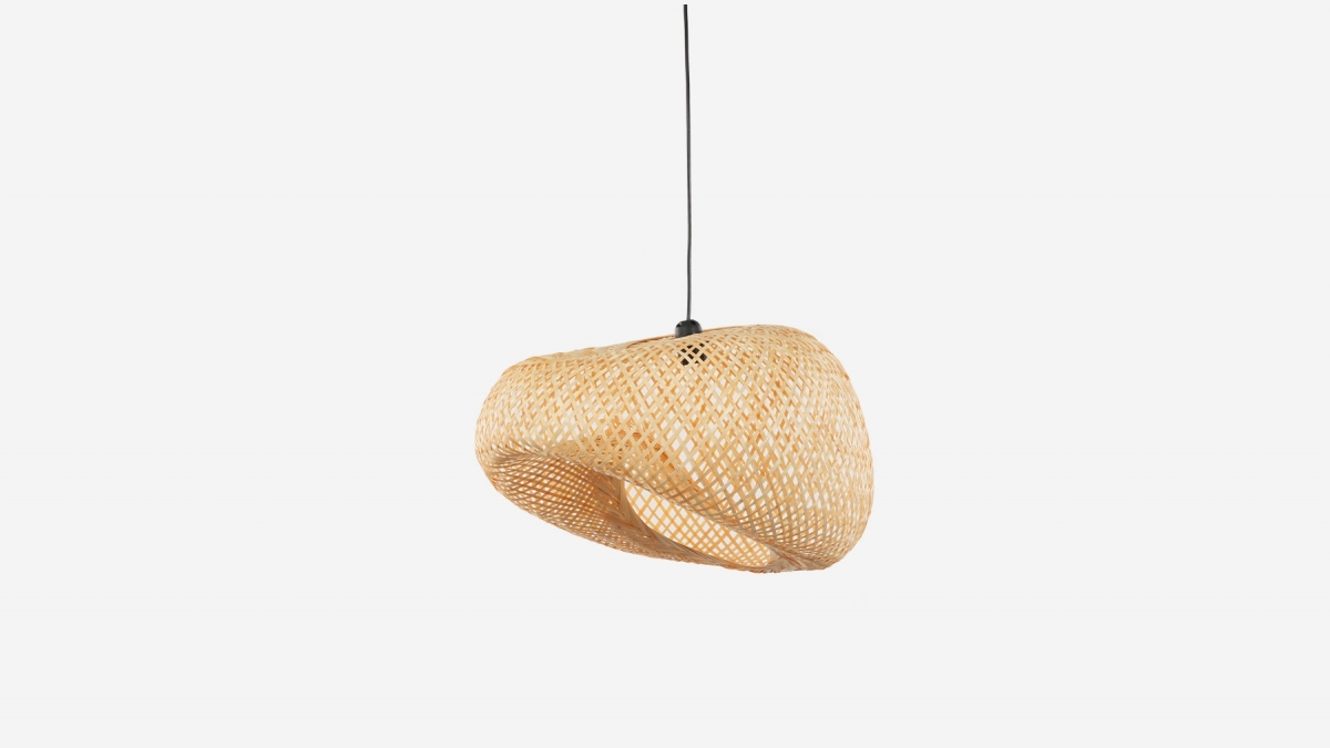 Suspension design bambou naturel