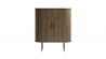 Buffet haut 2 portes - Bois foncé - ALBA